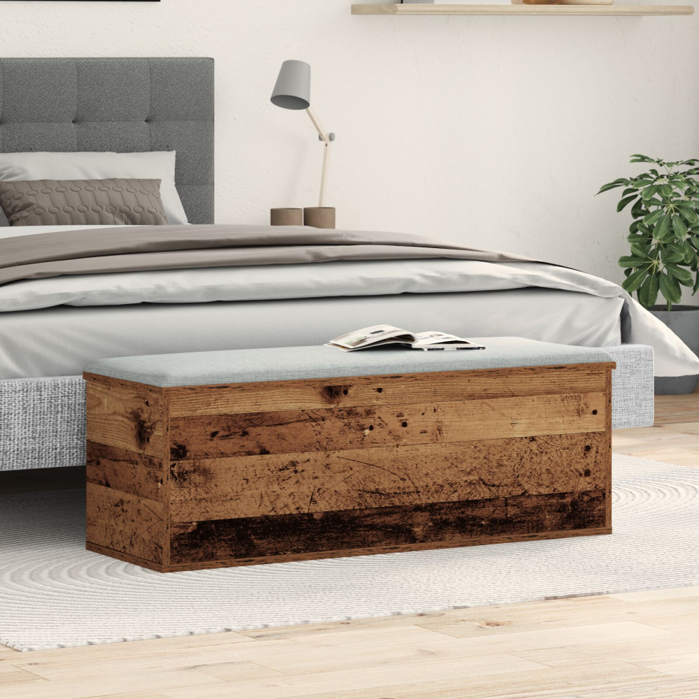 Produktbild för Förvaringslåda Gammalt trä 102 x 35 x 35 cm Konstruerat trä