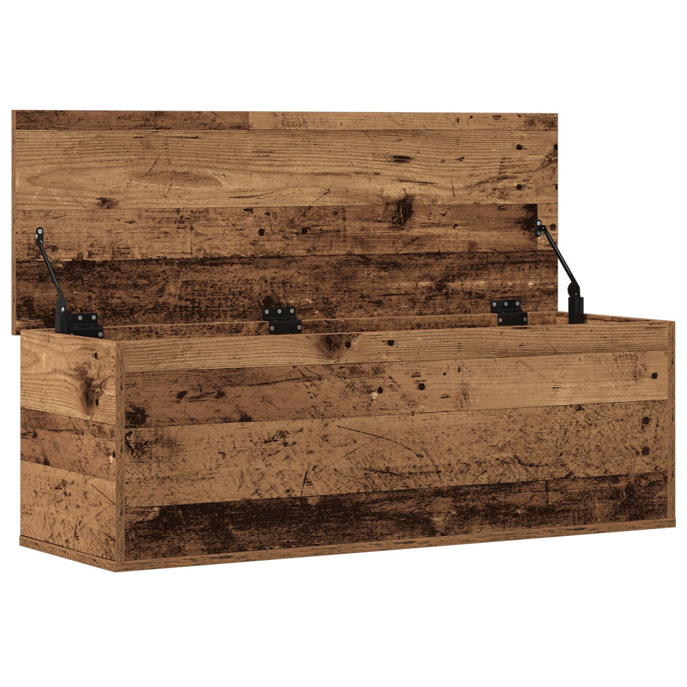 Produktbild för Förvaringslåda Gammalt trä 102 x 35 x 35 cm Konstruerat trä
