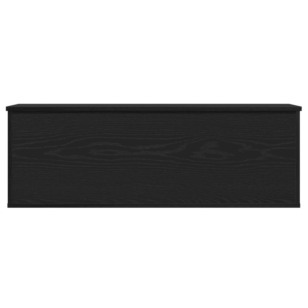 Produktbild för Förvaringslåda Svart Ek 102 x 35 x 35 cm Konstruerat trä