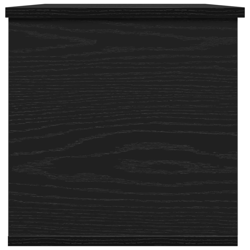 Produktbild för Förvaringslåda Svart Ek 102 x 35 x 35 cm Konstruerat trä