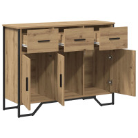 Produktbild för Sideboard med låda Artisan Ek 97 x 32,5 x 74,5 cm