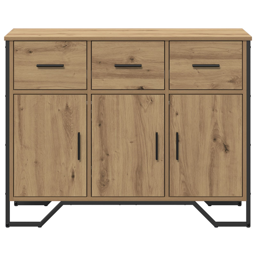 Produktbild för Sideboard med låda Artisan Ek 97 x 32,5 x 74,5 cm
