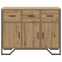 Produktbild för Sideboard med låda Artisan Ek 97 x 32,5 x 74,5 cm