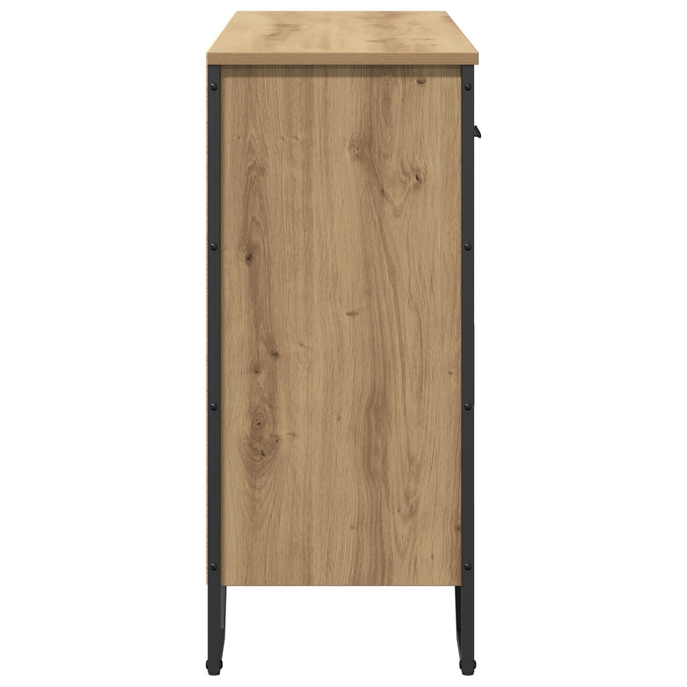 Produktbild för Sideboard med låda Artisan Ek 97 x 32,5 x 74,5 cm
