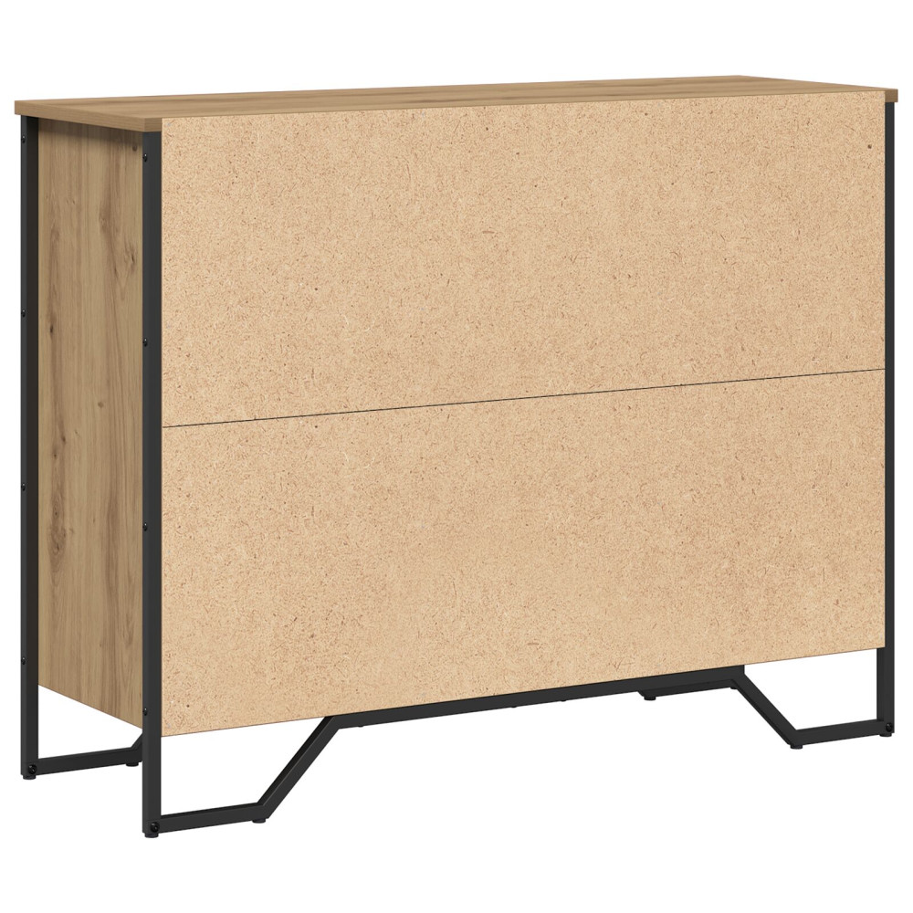 Produktbild för Sideboard med låda Artisan Ek 97 x 32,5 x 74,5 cm