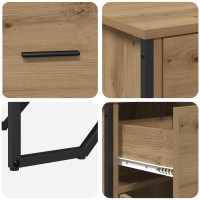 Produktbild för Sideboard med låda Artisan Ek 97 x 32,5 x 74,5 cm