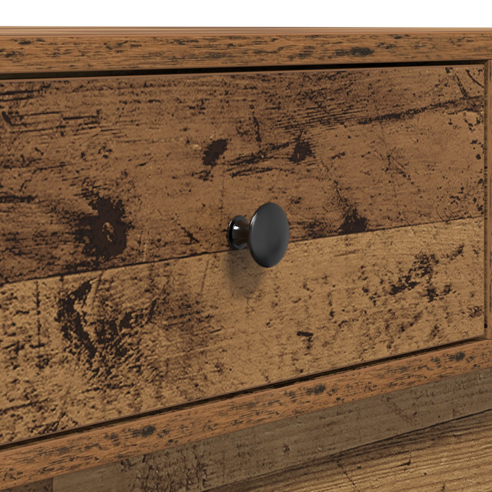 Produktbild för Kaffeebord Gammalt trä 90 x 90 x 28 cm Konstruerat trä