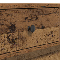 Produktbild för Kaffeebord Gammalt trä 90 x 90 x 28 cm Konstruerat trä