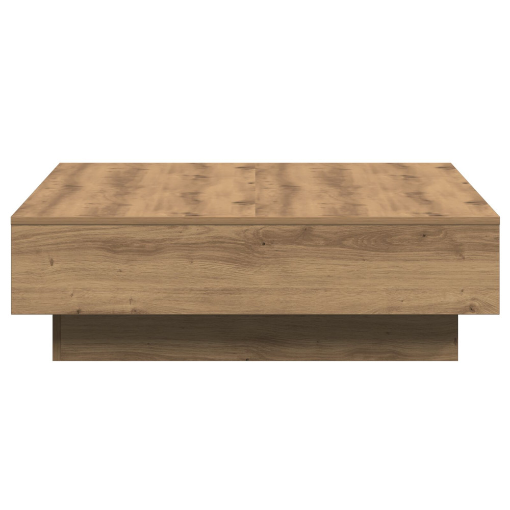 Produktbild för Kaffeebord Artisan Ek 90 x 90 x 28 cm Konstruerat trä