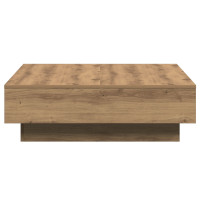 Produktbild för Kaffeebord Artisan Ek 90 x 90 x 28 cm Konstruerat trä