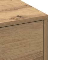 Produktbild för Kaffeebord Artisan Ek 90 x 90 x 28 cm Konstruerat trä
