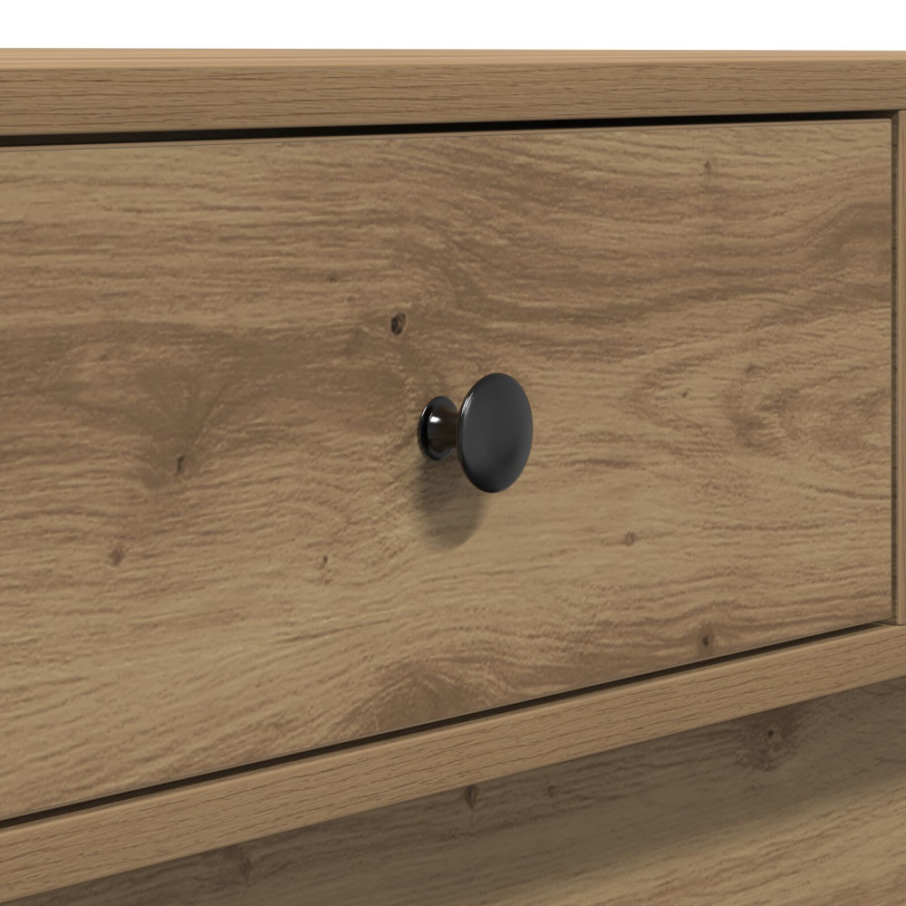 Produktbild för Kaffeebord Artisan Ek 90 x 90 x 28 cm Konstruerat trä
