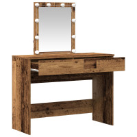 Produktbild för Smyckebord Gammalt trä 100 x 40 x 130 cm Konstruerat trä