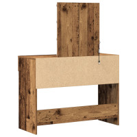 Produktbild för Smyckebord Gammalt trä 100 x 40 x 130 cm Konstruerat trä