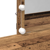 Produktbild för Smyckebord Gammalt trä 100 x 40 x 130 cm Konstruerat trä