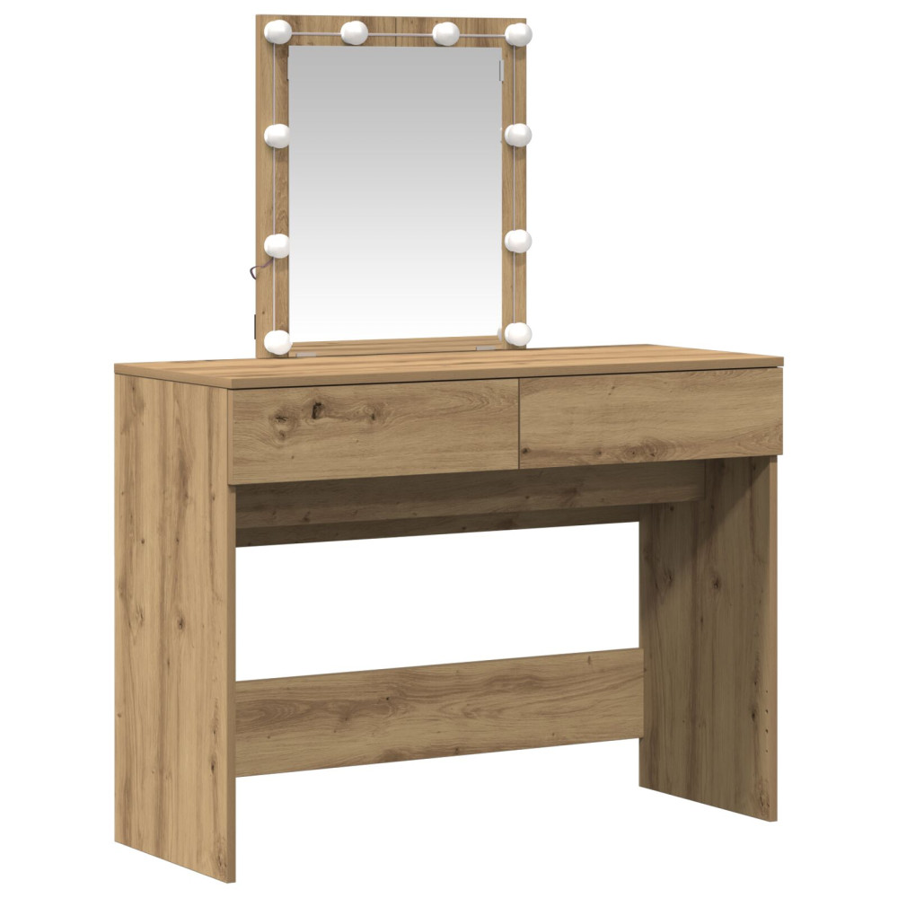 Produktbild för Smyckebord Artisan Ek 100 x 40 x 130 cm Konstruerat trä