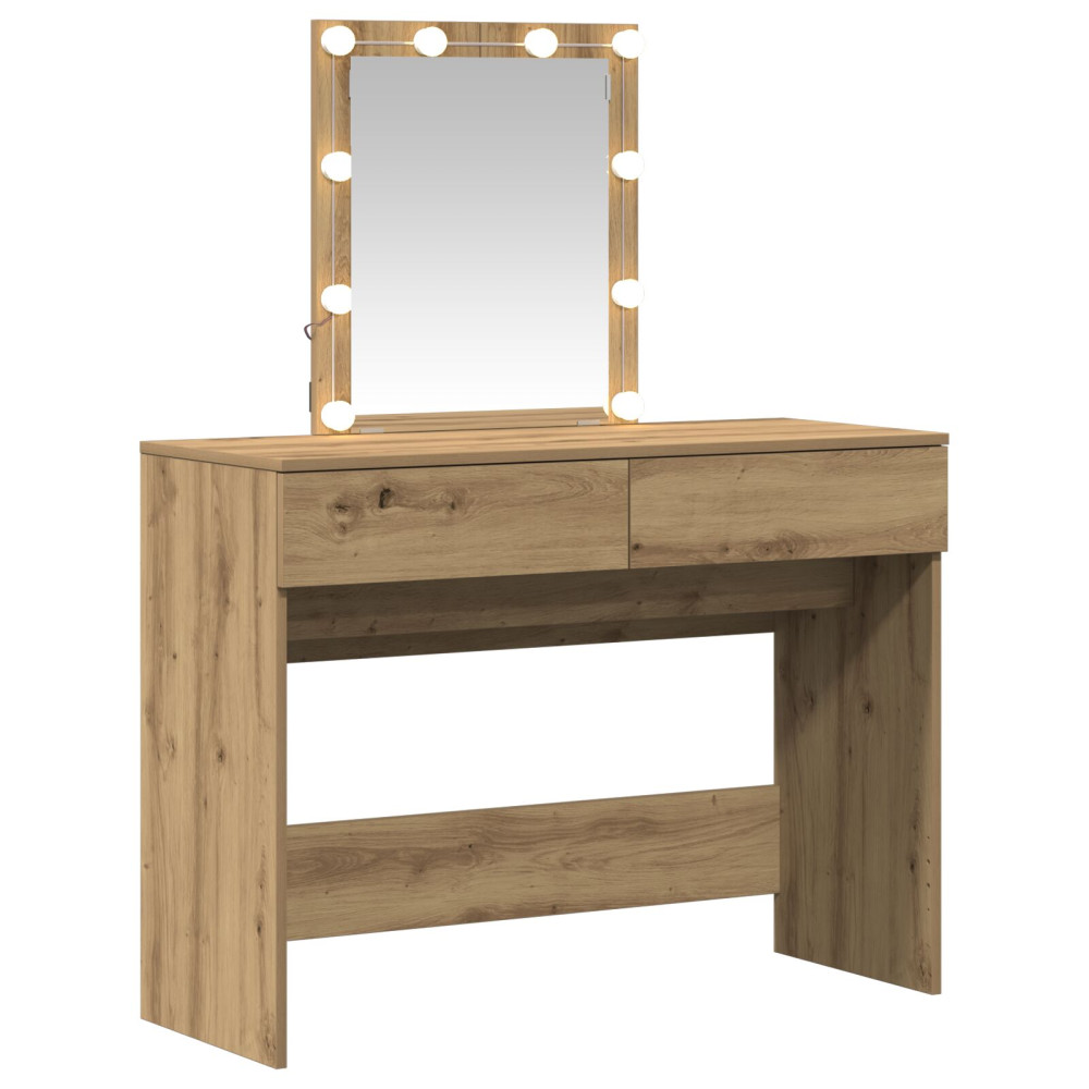 Produktbild för Smyckebord Artisan Ek 100 x 40 x 130 cm Konstruerat trä