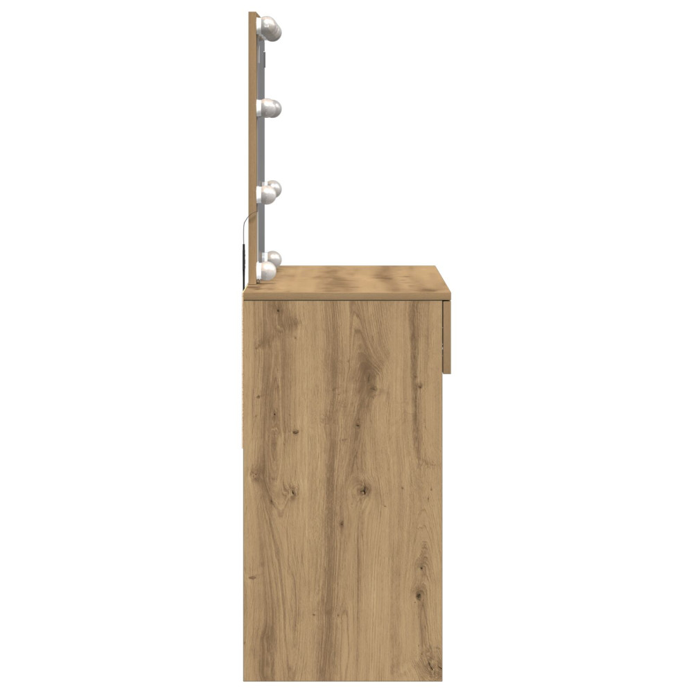 Produktbild för Smyckebord Artisan Ek 100 x 40 x 130 cm Konstruerat trä