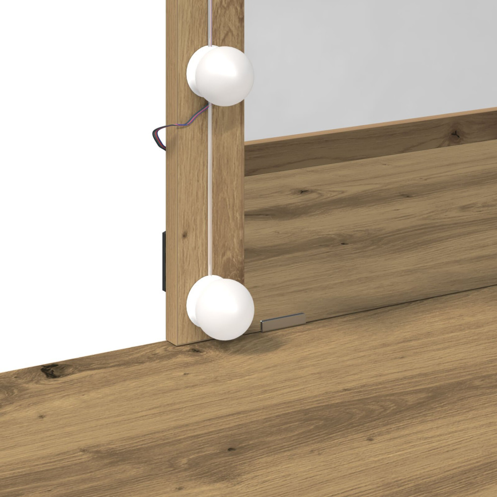 Produktbild för Smyckebord Artisan Ek 100 x 40 x 130 cm Konstruerat trä