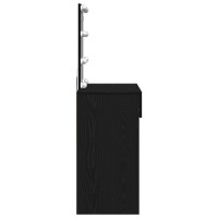 Produktbild för Smyckebord med låda Svart Ek 100 x 40 x 130 cm Konstruerat trä
