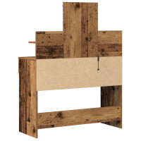 Produktbild för Smyckebord Gammalt trä 100 x 40 x 130 cm Konstruerat trä