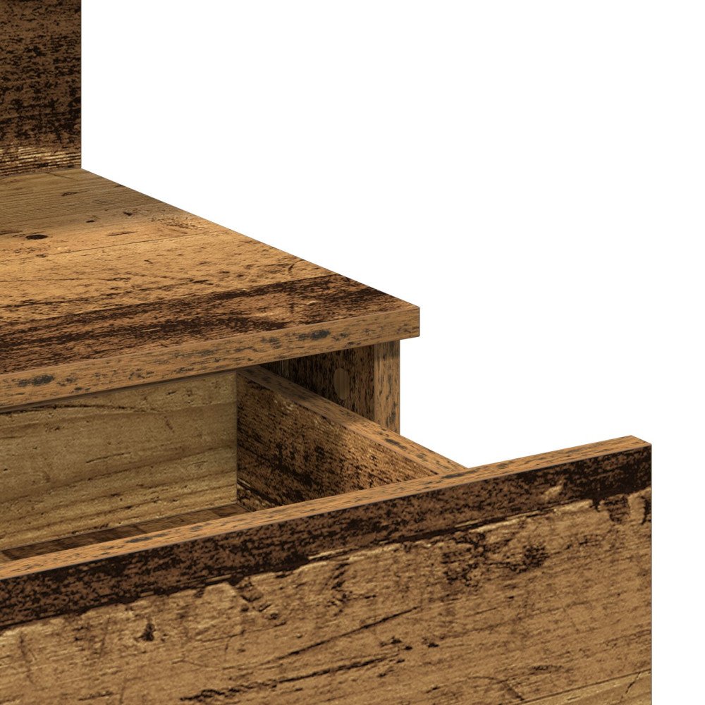 Produktbild för Smyckebord Gammalt trä 100 x 40 x 130 cm Konstruerat trä