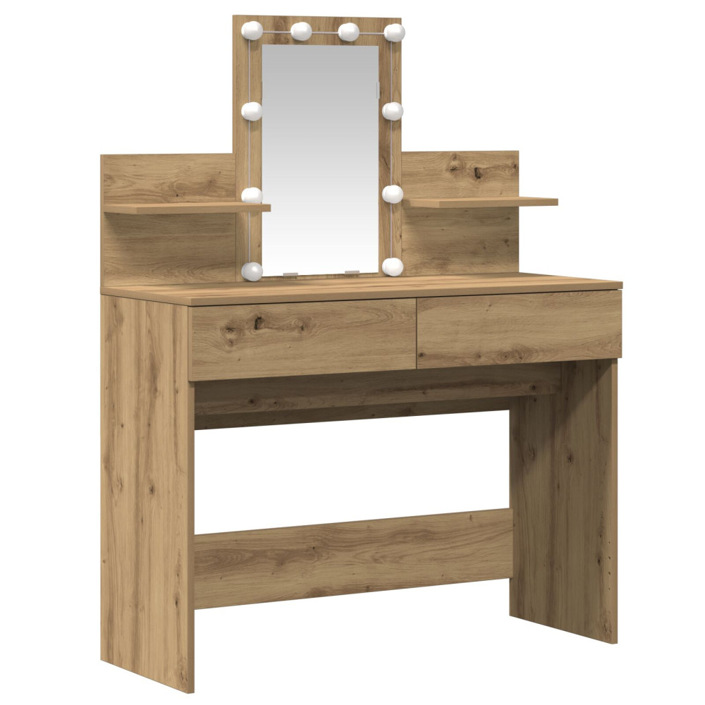 Produktbild för Smyckebord Artisan Ek 100 x 40 x 130 cm Konstruerat trä