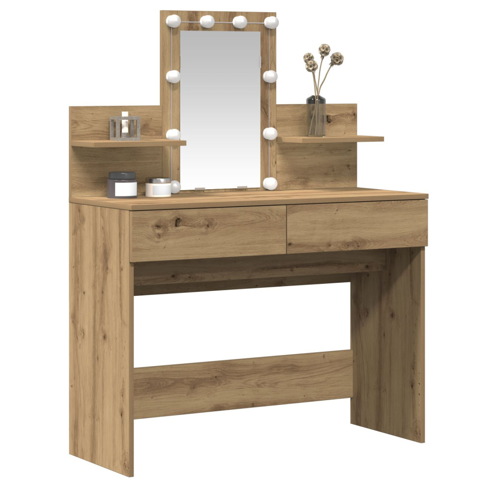 Produktbild för Smyckebord Artisan Ek 100 x 40 x 130 cm Konstruerat trä