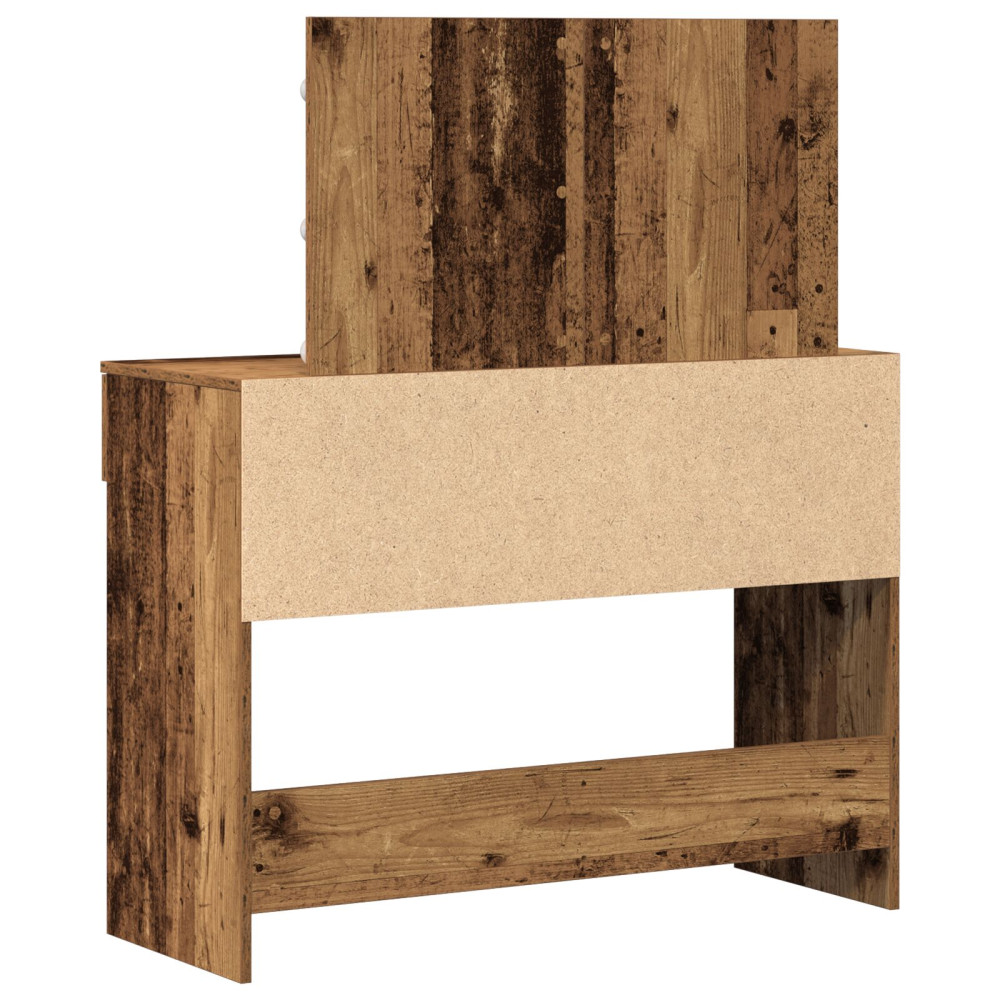 Produktbild för Smyckebord Gammalt trä 100 x 40 x 120 cm Konstruerat trä