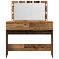 Produktbild för Smyckebord Gammalt trä 100 x 40 x 120 cm Konstruerat trä