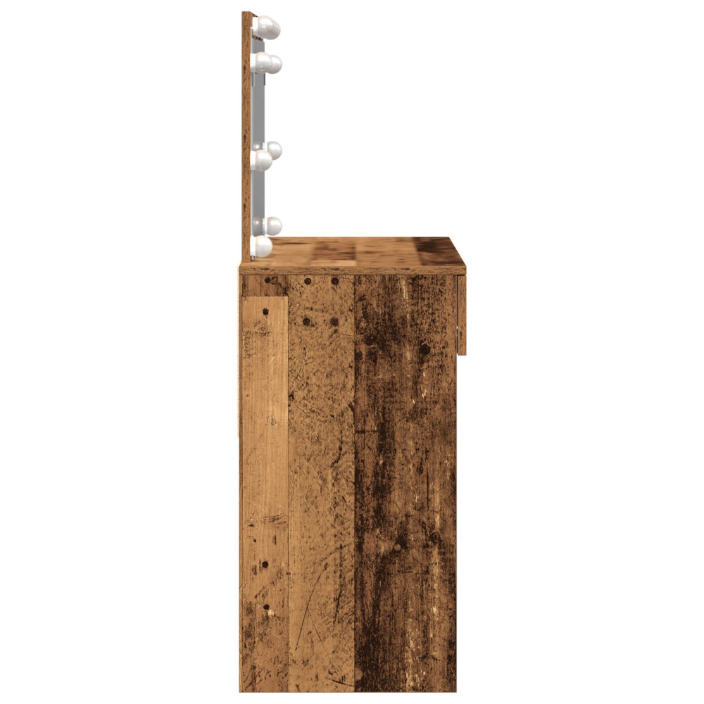 Produktbild för Smyckebord Gammalt trä 100 x 40 x 120 cm Konstruerat trä