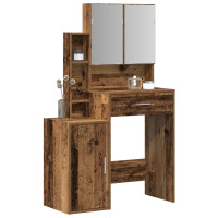 Produktbild för Smyckebord Gammalt trä 80 x 35 x 132 cm Konstruerat trä