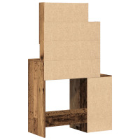 Produktbild för Smyckebord Gammalt trä 80 x 35 x 132 cm Konstruerat trä