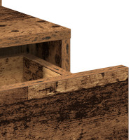 Produktbild för Smyckebord Gammalt trä 80 x 35 x 132 cm Konstruerat trä