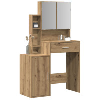 Produktbild för Smyckebord med låda Artisan Ek 80 x 35 x 132 cm Konstruerat trä