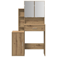 Produktbild för Smyckebord med låda Artisan Ek 80 x 35 x 132 cm Konstruerat trä