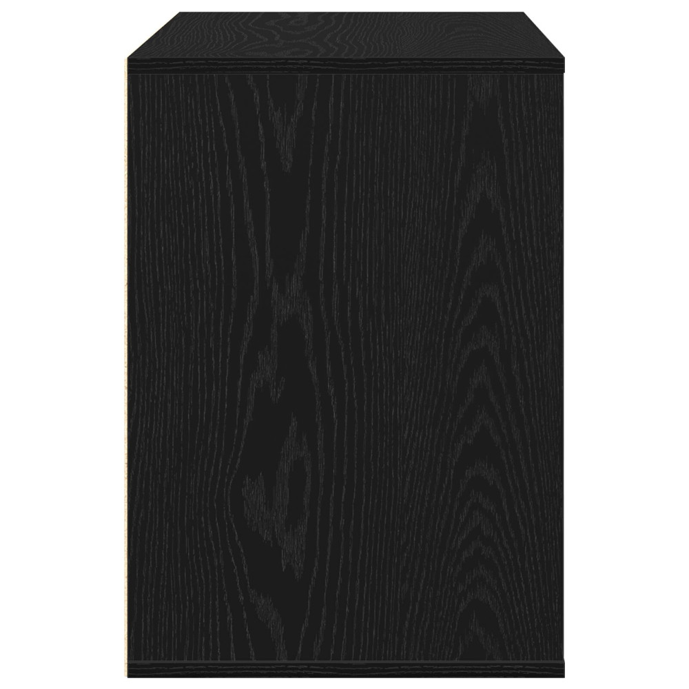 Produktbild för Lådans skåp med låda Svart 80 x 41 x 58 cm Konstruerat trä