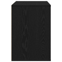 Produktbild för Lådans skåp med låda Svart 80 x 41 x 58 cm Konstruerat trä