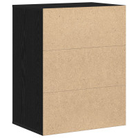 Produktbild för Lådans skåp med låda Svart 60 x 41 x 76 cm Konstruerat trä