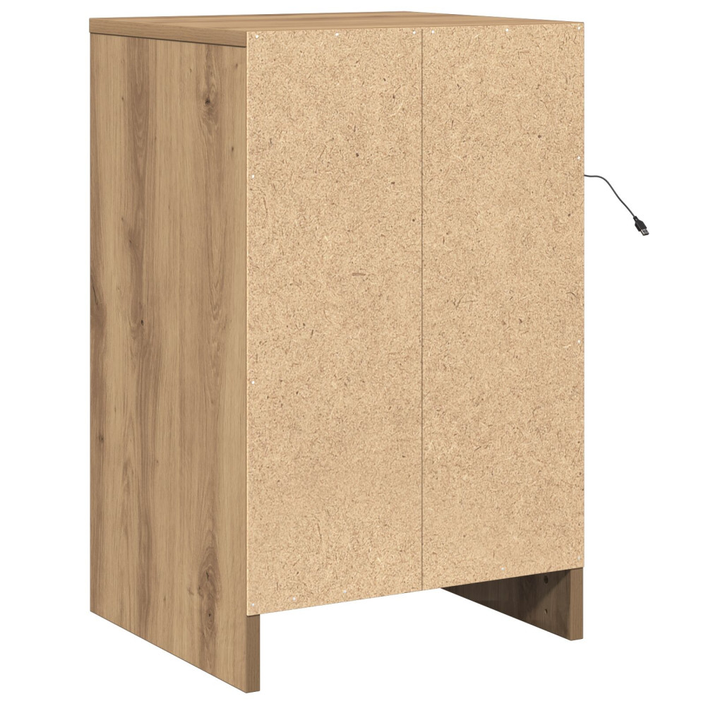 Produktbild för Nattduksbord Artisan Ek 38 x 34 x 61 cm Konstruerat trä