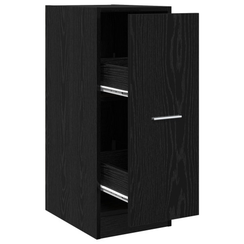 vidaXL Apoteksskåp Svart ek 30 x 41 x 77,5 cm Konstruerat trä