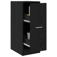 Produktbild för Apoteksskåp Svart ek 30 x 41 x 77,5 cm Konstruerat trä