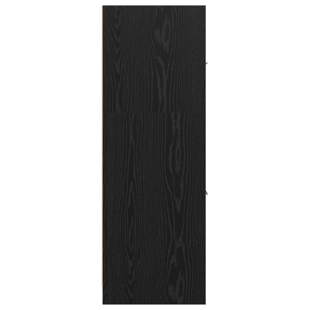 Produktbild för Apoteksskåp Svart ek 30 x 41 x 118 cm Konstruerat trä