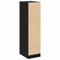 Produktbild för Apoteksskåp Svart ek 30 x 41 x 118 cm Konstruerat trä