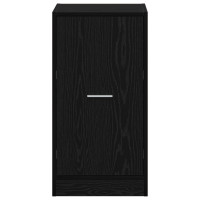 Produktbild för Apoteksskåp Svart ek 40 x 41 x 77.5 cm Konstruerat trä