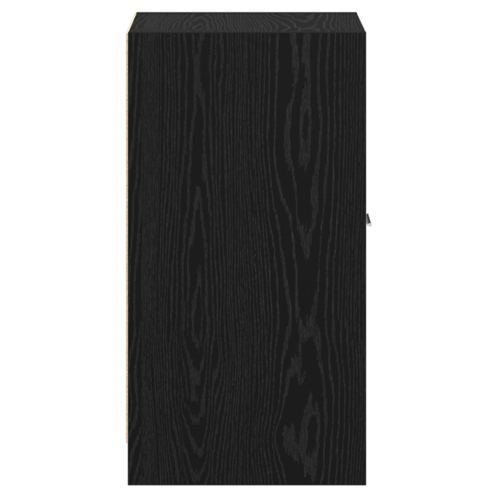 Produktbild för Apoteksskåp Svart ek 40 x 41 x 77.5 cm Konstruerat trä