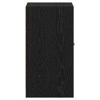 Produktbild för Apoteksskåp Svart ek 40 x 41 x 77.5 cm Konstruerat trä