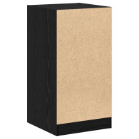 Produktbild för Apoteksskåp Svart ek 40 x 41 x 77.5 cm Konstruerat trä