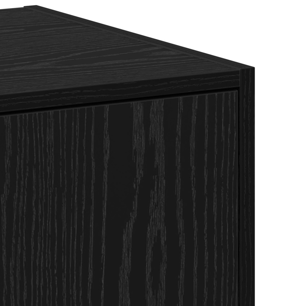 Produktbild för Apoteksskåp Svart ek 40 x 41 x 77.5 cm Konstruerat trä