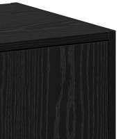 Produktbild för Apoteksskåp Svart ek 40 x 41 x 77.5 cm Konstruerat trä